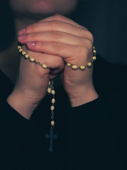 Hands with rosary