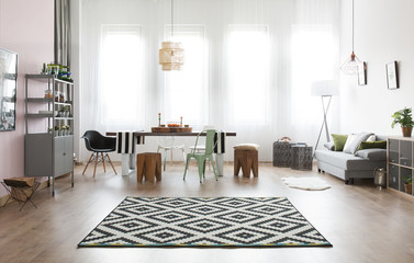 Apartment with dining area