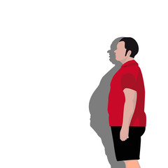 successful diet,  cartoon background