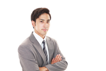 笑顔のビジネスマン
