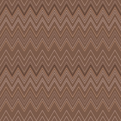 Seamless zigzag hatch pattern. Geometric stripy background. Wedged, striped, line lace texture. Stockings, lingerie, hosiery, garter, undies material theme. Brown, beige soft colored. Vector