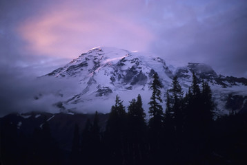 Sunset on Mt. Rainier