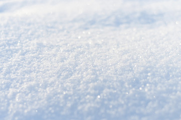 The texture of the snow