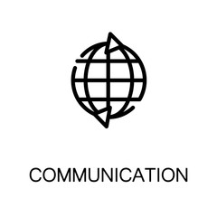 Communication flat icon