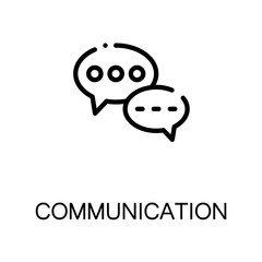 Communication flat icon