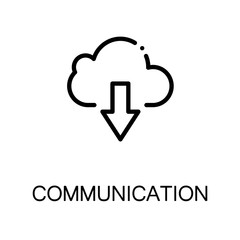 Communication flat icon