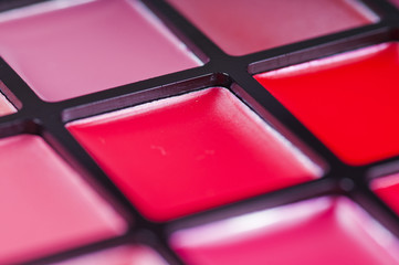 Bright palette of eyeshadows