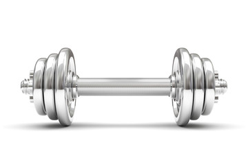 Naklejka premium dumbbell on a white background. 3D illustration