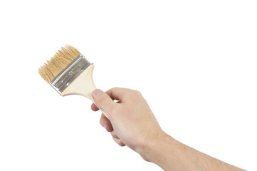 Hand with brush