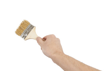 Hand with brush