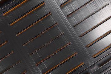 Obraz premium Futuristic technological or industrial background made from brus