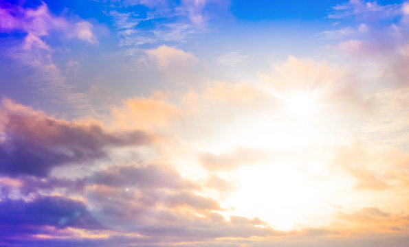 picturesque sky with clouds. © lilit