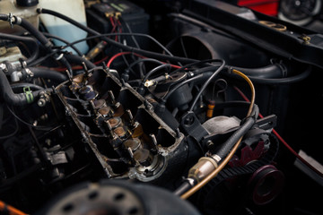 Fototapeta premium Car Engine Detail