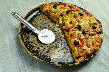 smaczna i świeża pizza wegetariańska   © Darios