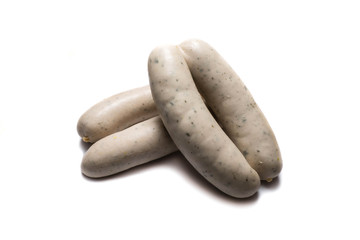 Weißwürste isoliert auf weiß