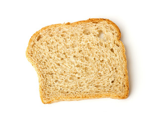 homemade toast on a white background