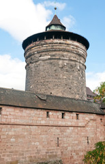 Walls and towers of the old town of Nuremberg