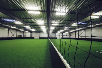 Foto op Plexiglas centre sportif, terrain de football en salle © mariesacha