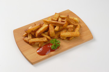 fried chipped potatoes