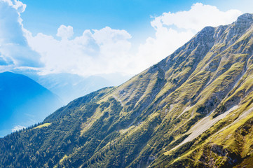 Obraz premium Tyrolean Alps near the peak Hafelekar in Innsbruck , Austria