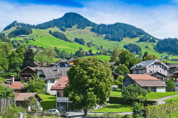Landscape in the Swiss Alps, Switzerland