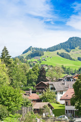 Fototapeta na wymiar Landscape in the Swiss Alps, Switzerland