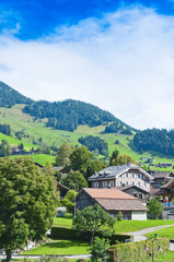 Naklejka premium Landscape in the Swiss Alps, Switzerland