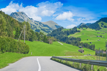 Landscape in the Swiss Alps, Switzerland
