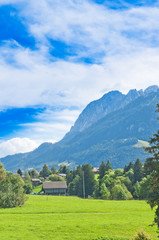 Landscape in the Swiss Alps, Switzerland