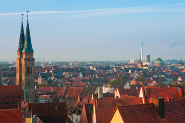 Naklejka premium View of the Nuremberg morning