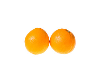 Fresh juicy tangerines in bright white - vitamin diet.