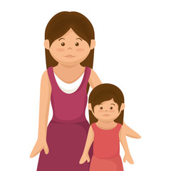happy family member character vector illustration design