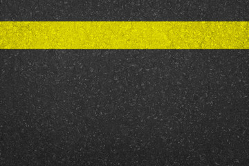 Yellow Line On Asphalt Road texture 