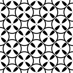 Vector monochrome seamless pattern. Simple black & white repeat geometric texture. Illustration of tapes, spools. Abstract endless background, repeating tiles. Modern design element for prints, decor