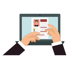 cv or resume related icons image vector illustration design 