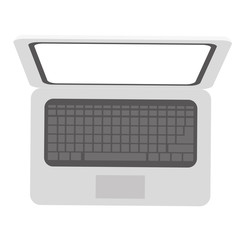 open laptop icon image vector illustration design 
