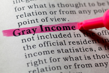 definition of gray income