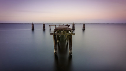 Sanford, FL dock at sunset