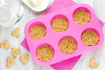 Easter nest cake cooking , Easter recipe step by step