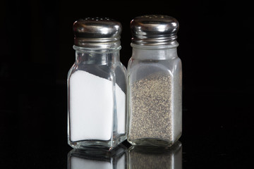 Salt and pepper shakers.