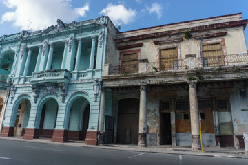 La Havana, Cuba – December 25, 2016: street view from La Havana Center, dairy cuban life