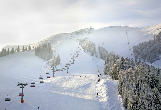 Ski resort Christlum in Tyrol. Austria 