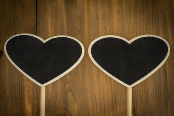 Valentine's Day chalkboard hearts