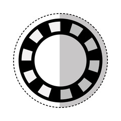 Fototapeta na wymiar coin casino isolated icon vector illustration design