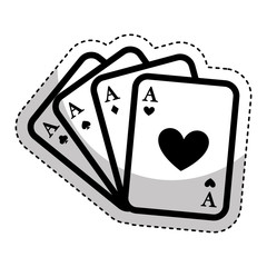 poker card isolated icon vector illustration design