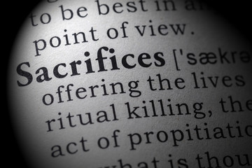 definition of sacrifices