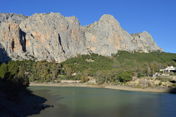 Fototapeta na wymiar Río Guadalhorce, El Chorro, Málaga
