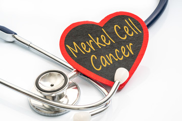 stesthoscope with red heart shape - medical concept