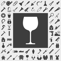 wineglass vector icon