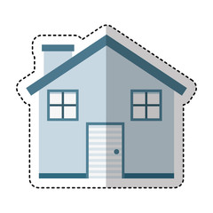 exterior house isolated icon vector illustration design